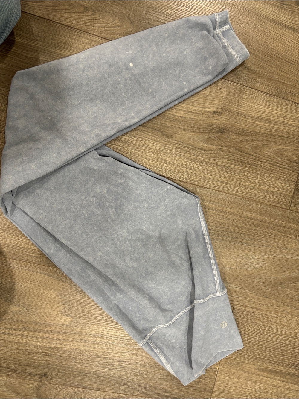 lululemon athletica washed light gray-blue leggings